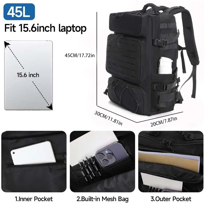 1000D Polyester Travel Hiking Trekking Camping Rucksack product detail 6