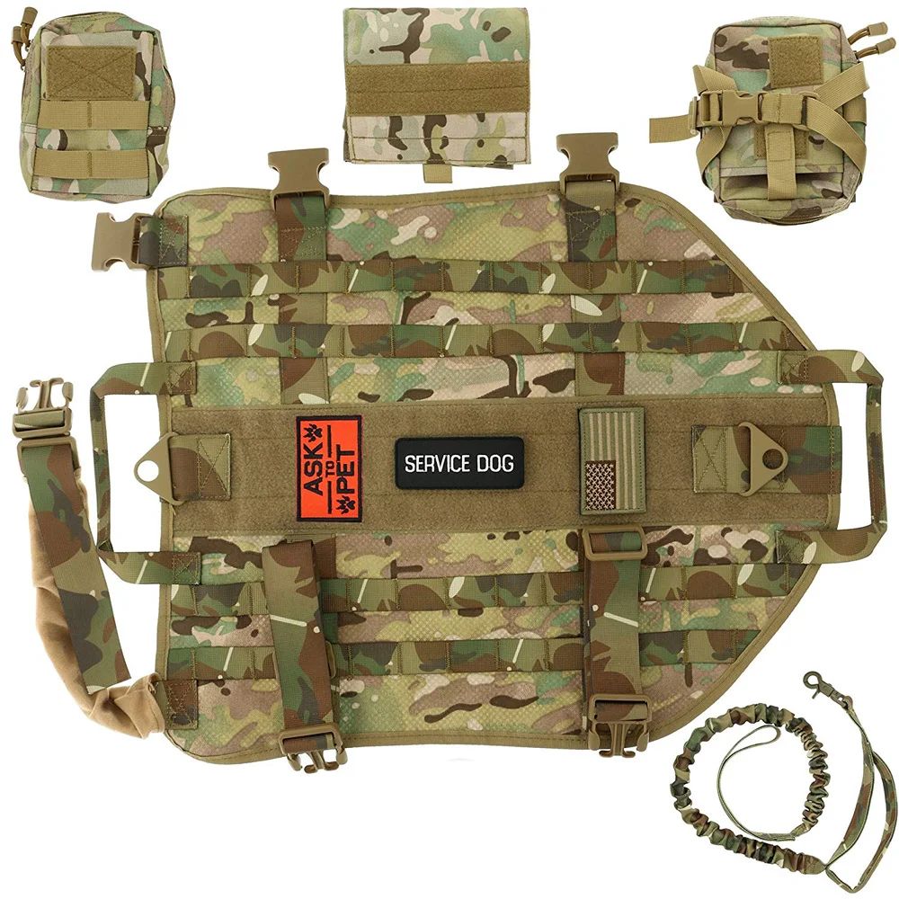1000D Tactical Service Training Dog Vest Molle Dog product detail 3