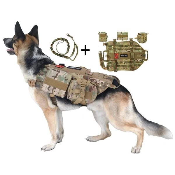 1000D Tactical Service Training Dog Vest Molle Dog main
