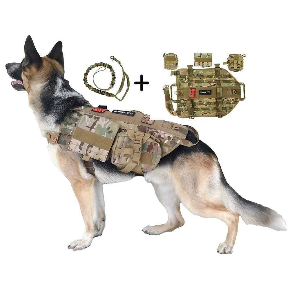 1000d-tactical-service-training-dog-vest-molle-dog-p53148-main-minmaxoutdoors 1000D Tactical Service Training Dog Vest Molle Dog main