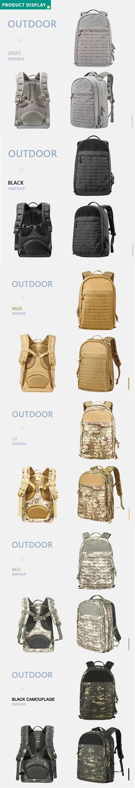 1000D Waterproof Travel Backpacks Rucksack Molle Outdoor product detail 5