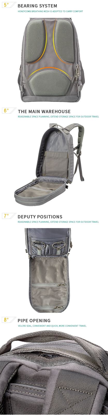 1000D Waterproof Travel Backpacks Rucksack Molle Outdoor product detail 7