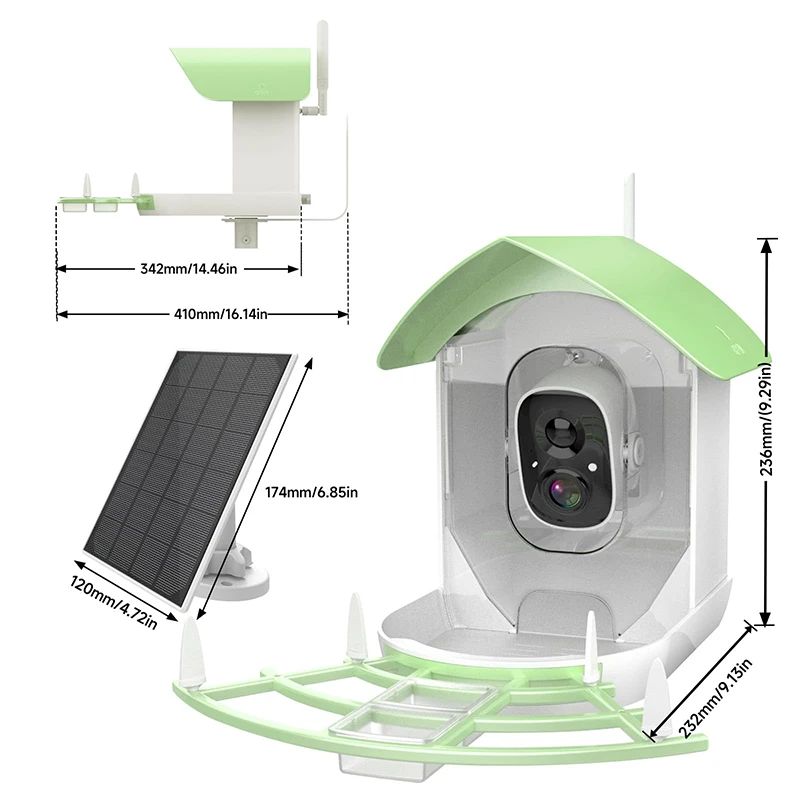 1080HD AI Recognition Outdoor Hanging Solar Powered Smart product detail 9