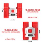 10x22 Black&Red Binoculars for Adults and Kids, gallery 02