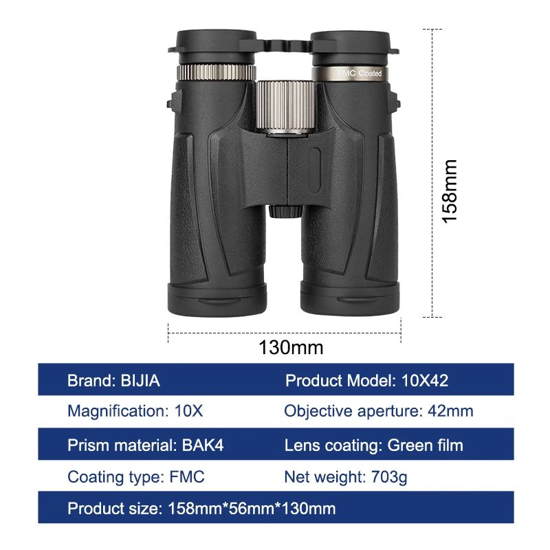 10x42 Binoculars for Adults Professional HD Roof BAK4 product detail 3