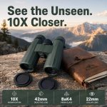 10x42 HD Binoculars Professional BaK4 Roof Prism Telescope gallery 01