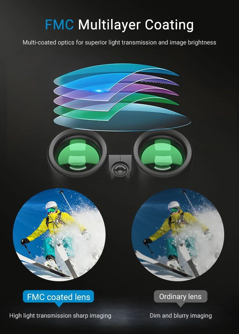 10X42 High Power Binoculars Compact HD Fixed Zoom product detail 6