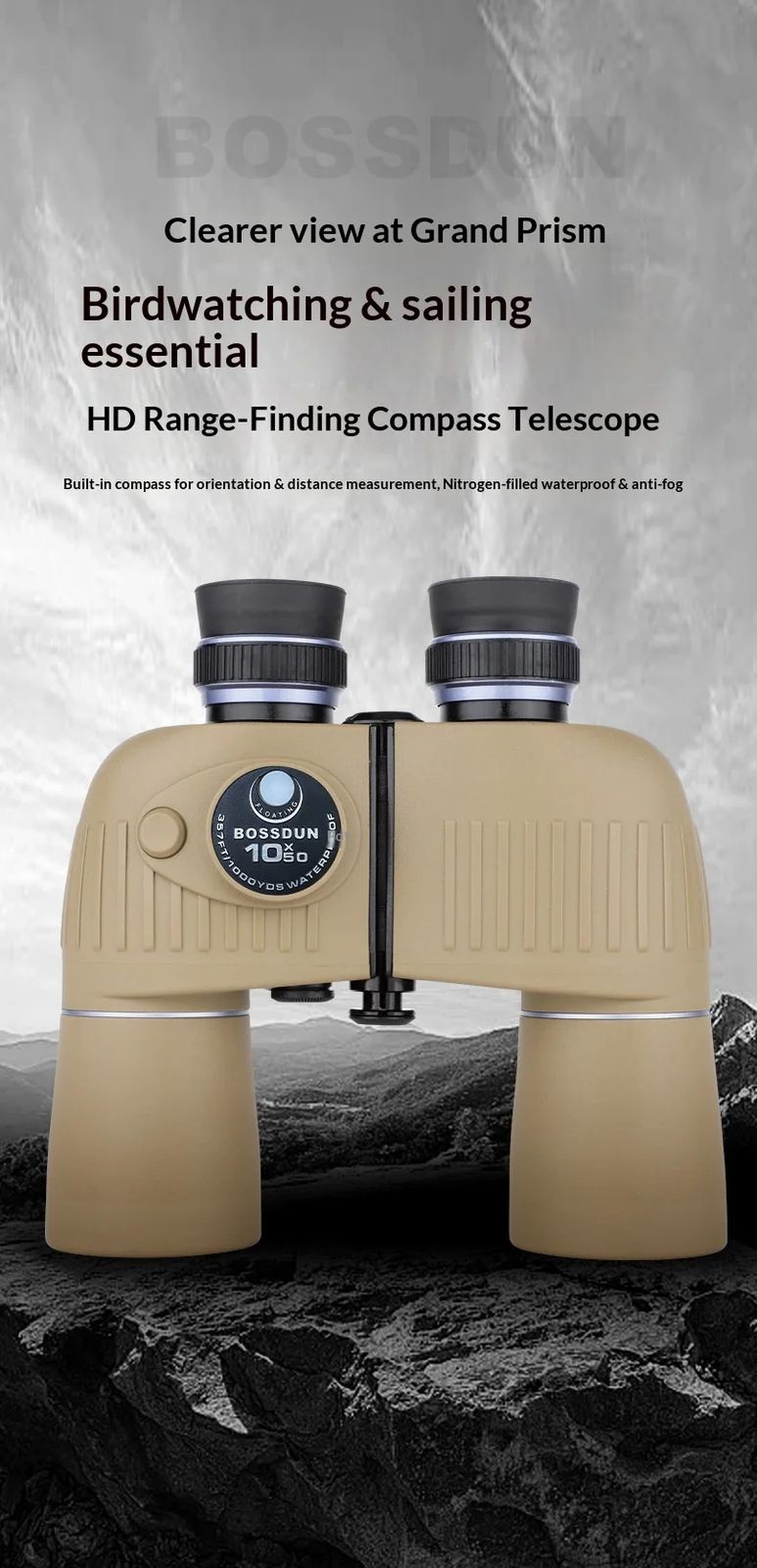 10x50 Refracting Porro Binoculars High-definition Low Light product detail 1