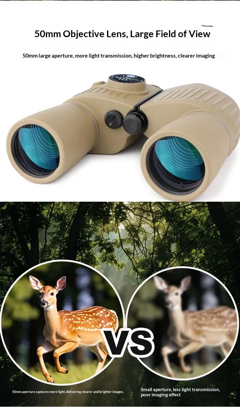 10x50 Refracting Porro Binoculars High-definition Low Light product detail 6