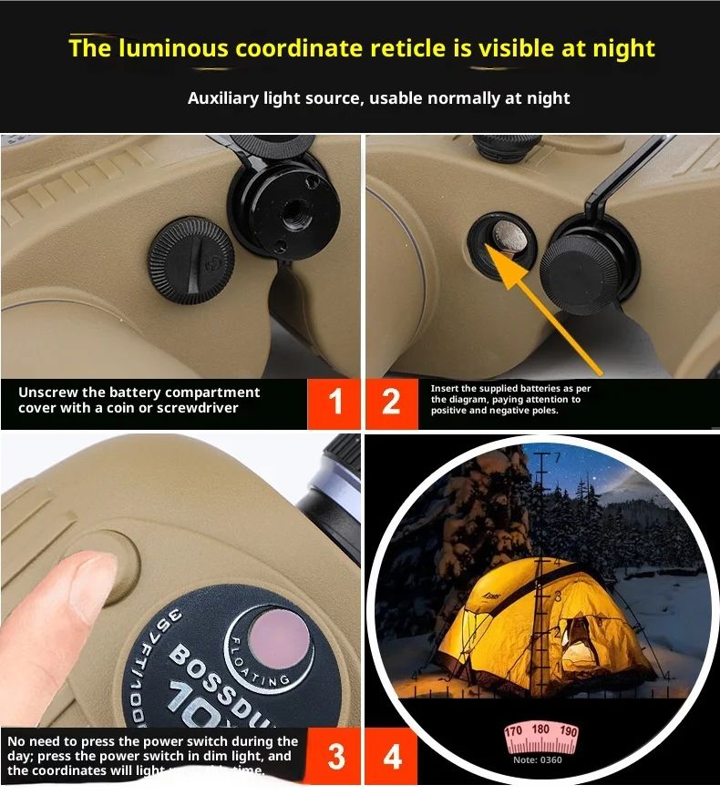 10x50 Refracting Porro Binoculars High-definition Low Light product detail 10