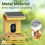 10X7X10 Inch Solar-Powered Bird Feeder with Camera, Suitable gallery 07