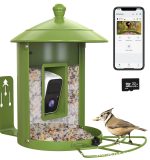 10X7X10 Inch Solar-Powered Bird Feeder with Camera, Suitable gallery 04