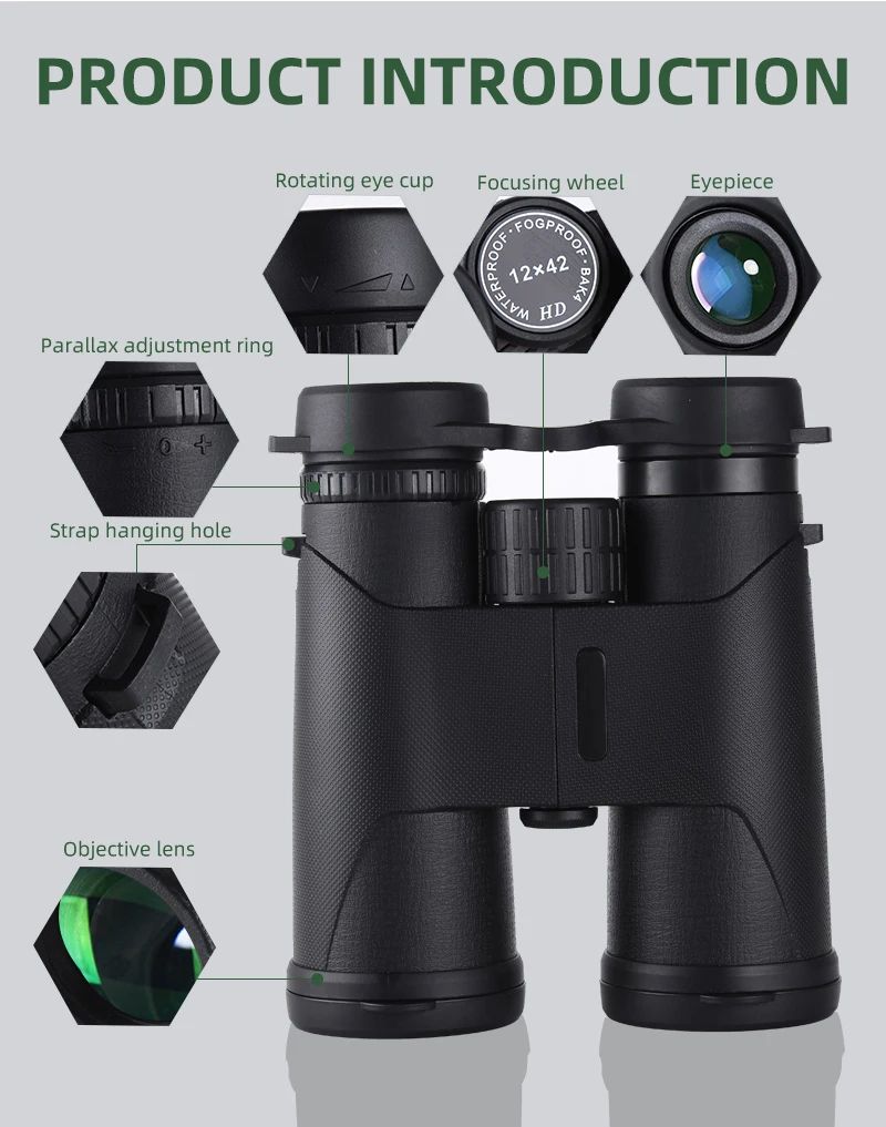 12x42 Power Binoculars, Compact HD Professional/Daily product detail 6