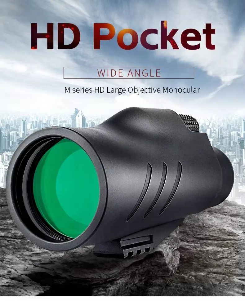 12X50 HD Adult Pocket Telescope Monocular FMC & product detail 1