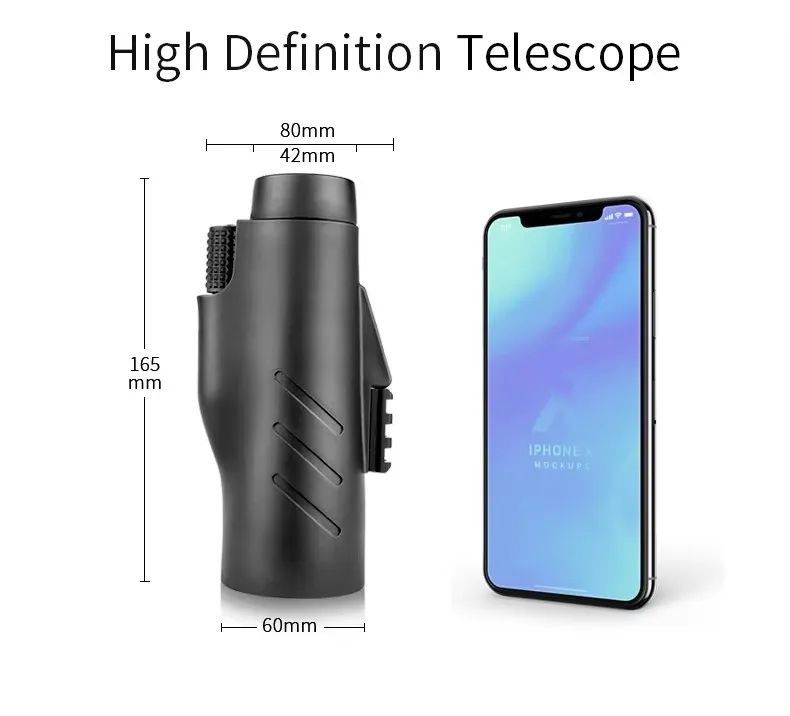 12X50 HD Adult Pocket Telescope Monocular FMC & product detail 2