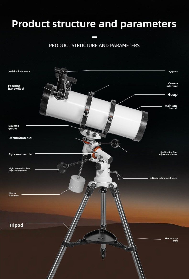 130/650 High-Power High-Definition Astronomical Telescope product detail 3