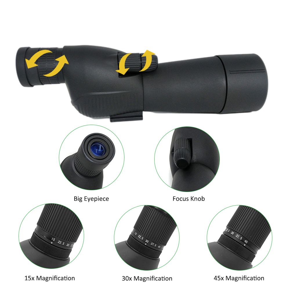 15-45X60 20-60X60 Straight Spotting Scope for Target product detail 7