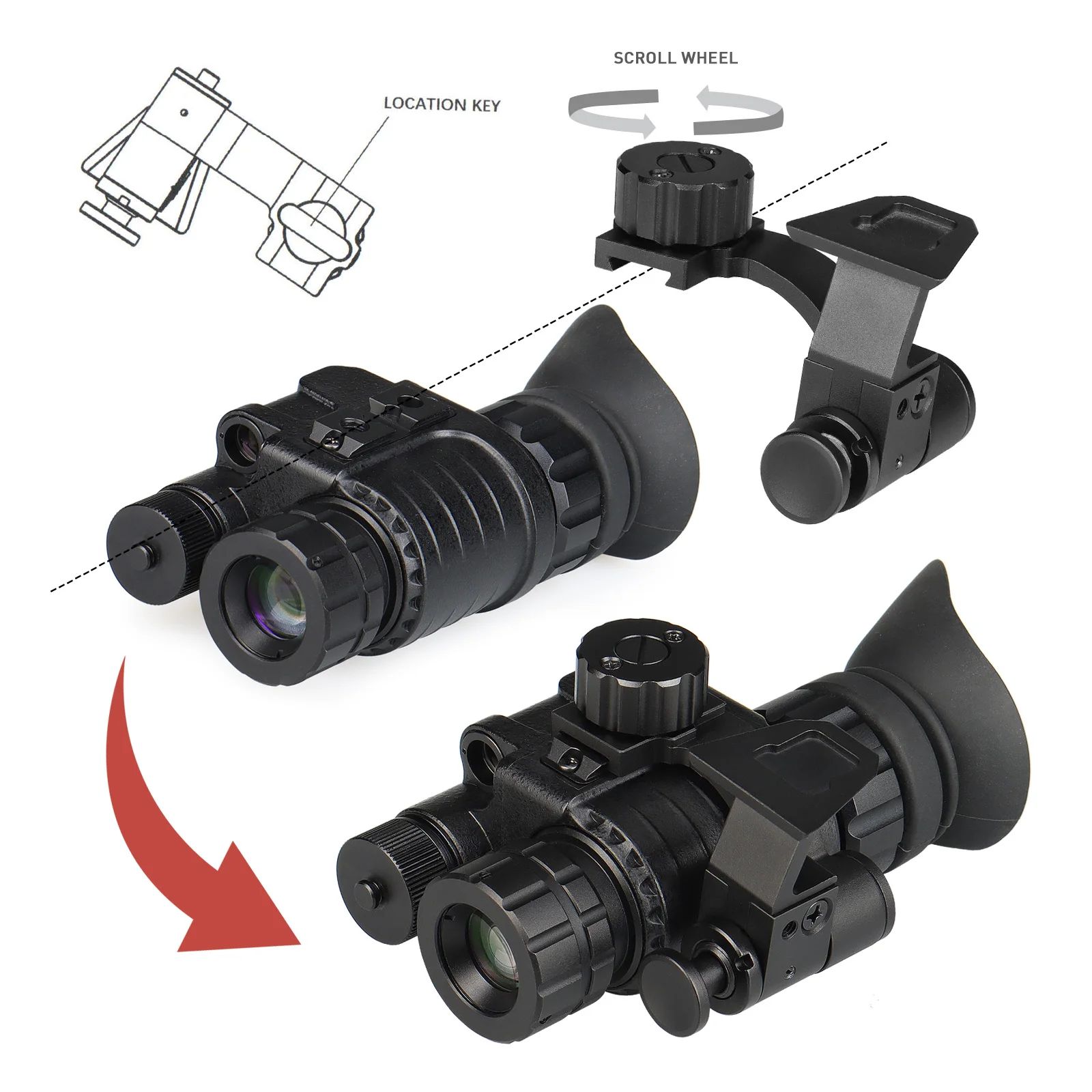 1x-8x Night Vision Monocular Telescope Outdoor Tactical product detail 10