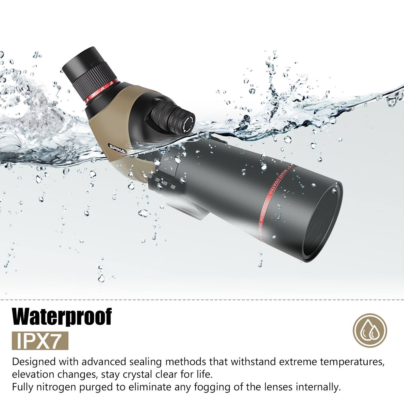 20-60x70 Powerful Zoom Monocular FMC BAK4 Waterproof Bird product detail 6