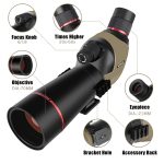 20-60x70 Powerful Zoom Monocular FMC BAK4 Waterproof Bird gallery 02