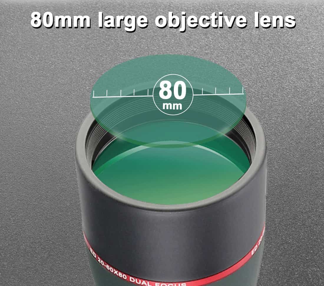20-60X80 ED Spotting Scope for Phone Birding Photography product detail 4