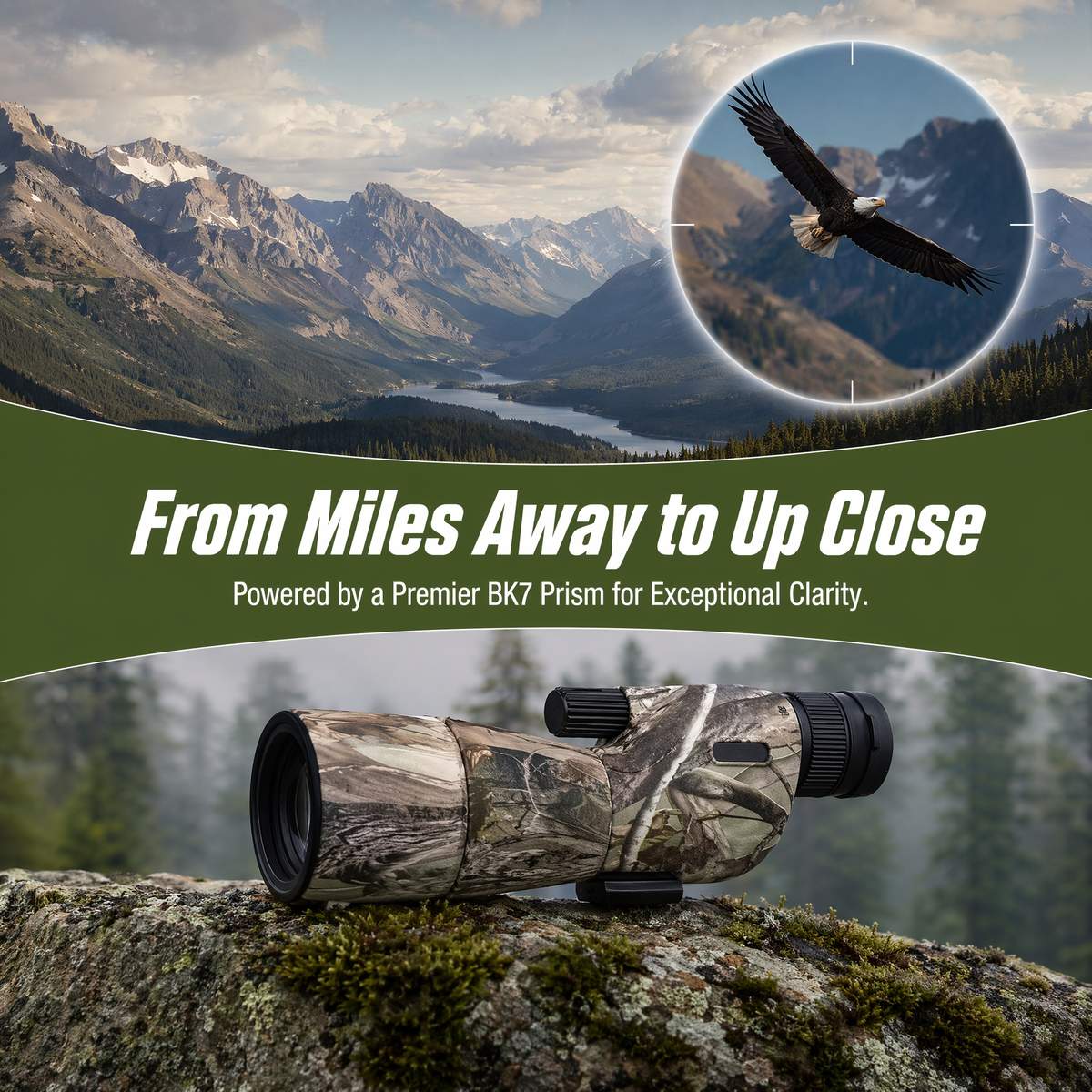 20-75x60 Spotting Scope Professional HD Optical FMC Lens product detail 4