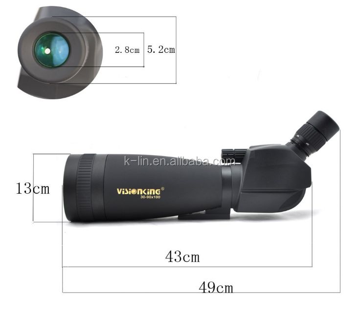 30-90x100 Spotting Scope Waterproof Bak4 Adjustable Zoom product detail 4
