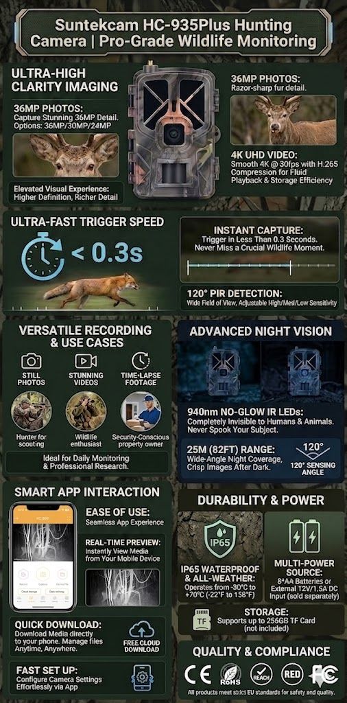 30MP 2K CMOS Hunting Trail Camera Waterproof APP MinMax Outdoors product detail image 1