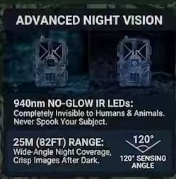 30MP 2K CMOS Hunting Trail Camera Waterproof APP MinMax Outdoors product detail image 5