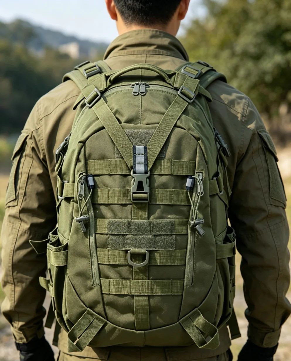 35L Tactical Fashion Backpack with Zipper Closure product detail 1