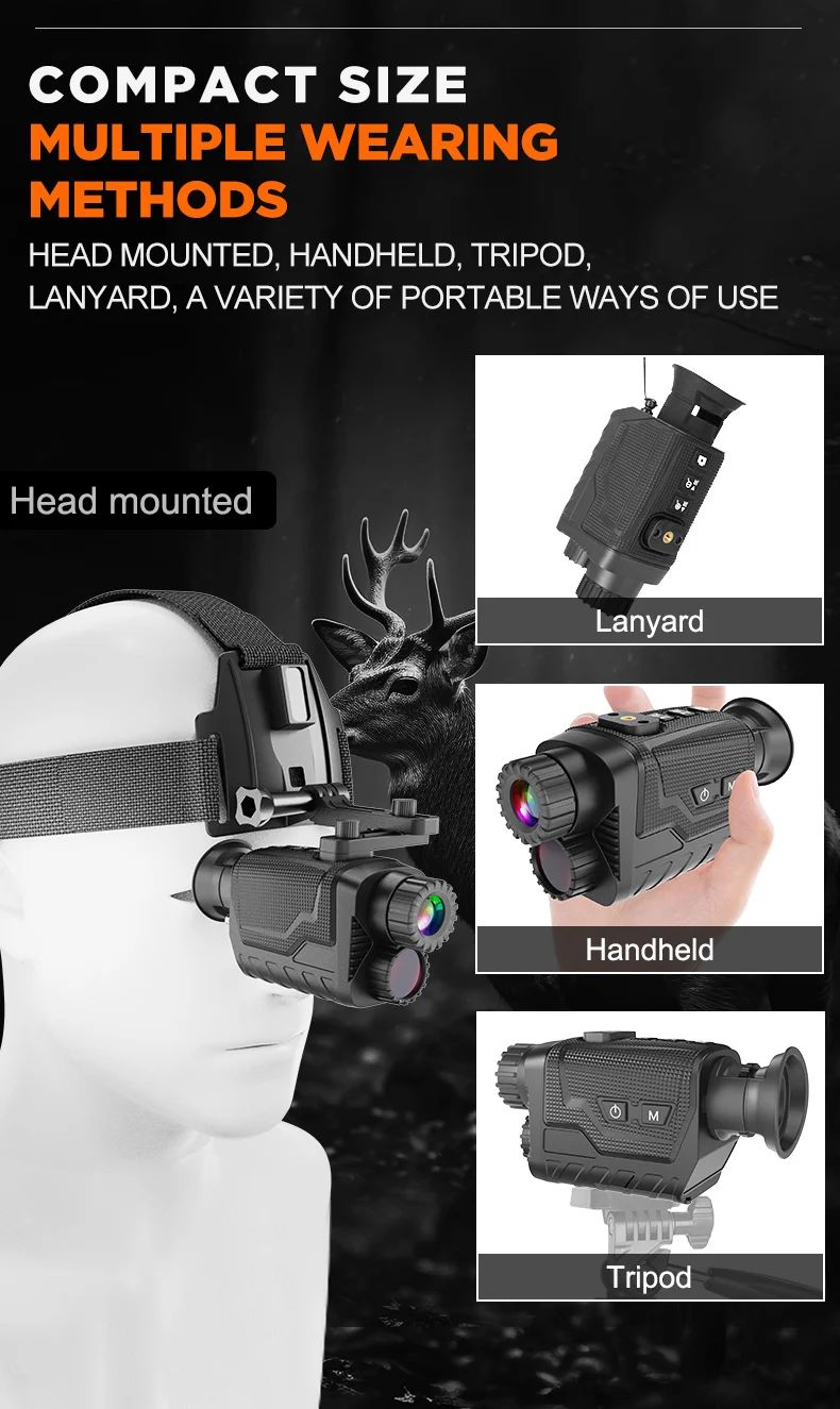 36MP 4K HD Head-Mounted Night Vision Monocular 1.4 product detail 2