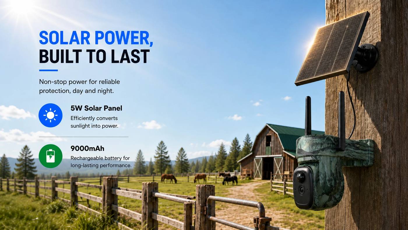 3MP 4G LTE Solar Security Camera PTZ Wireless product detail 2