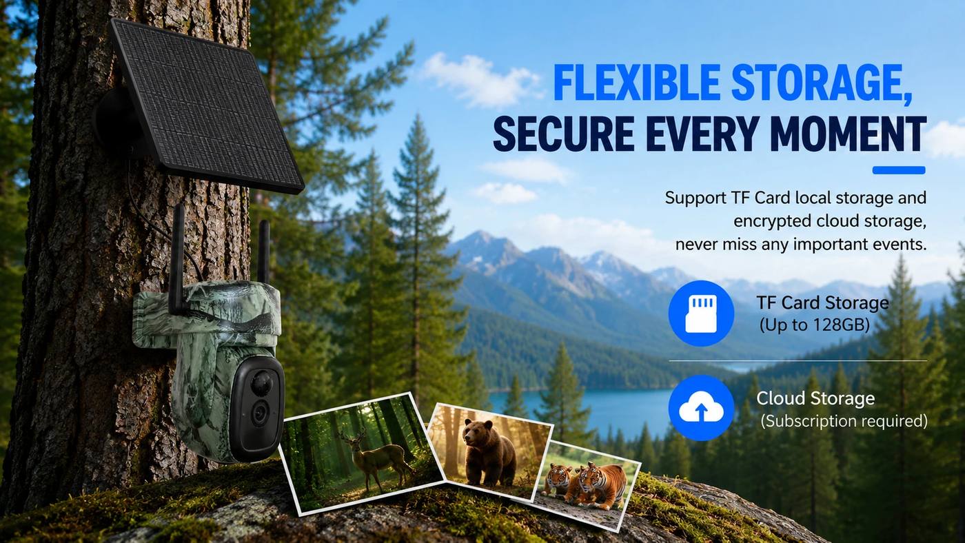 3MP 4G LTE Solar Security Camera PTZ Wireless product detail 9