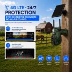 3MP 4G LTE Solar Security Camera PTZ Wireless gallery 01