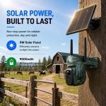 3MP 4G LTE Solar Security Camera PTZ Wireless gallery 02