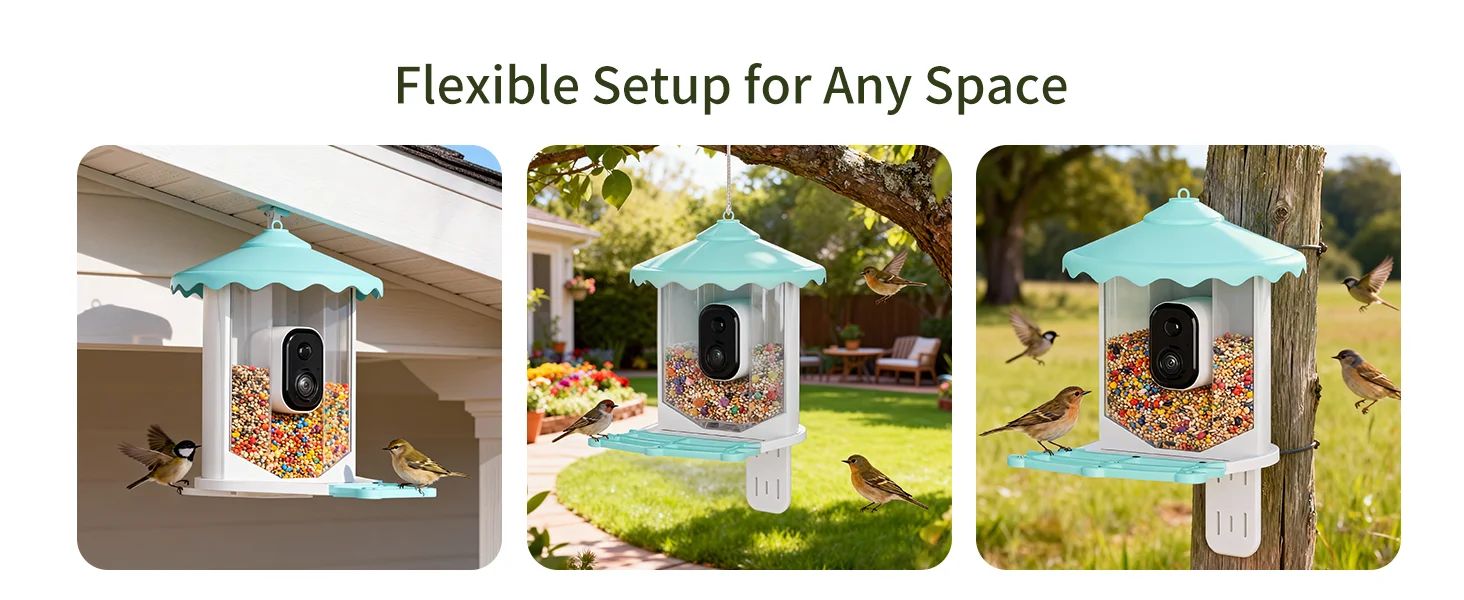 3MP Smart AI Intelligent Automatic Bird Feeder Solar product detail 5