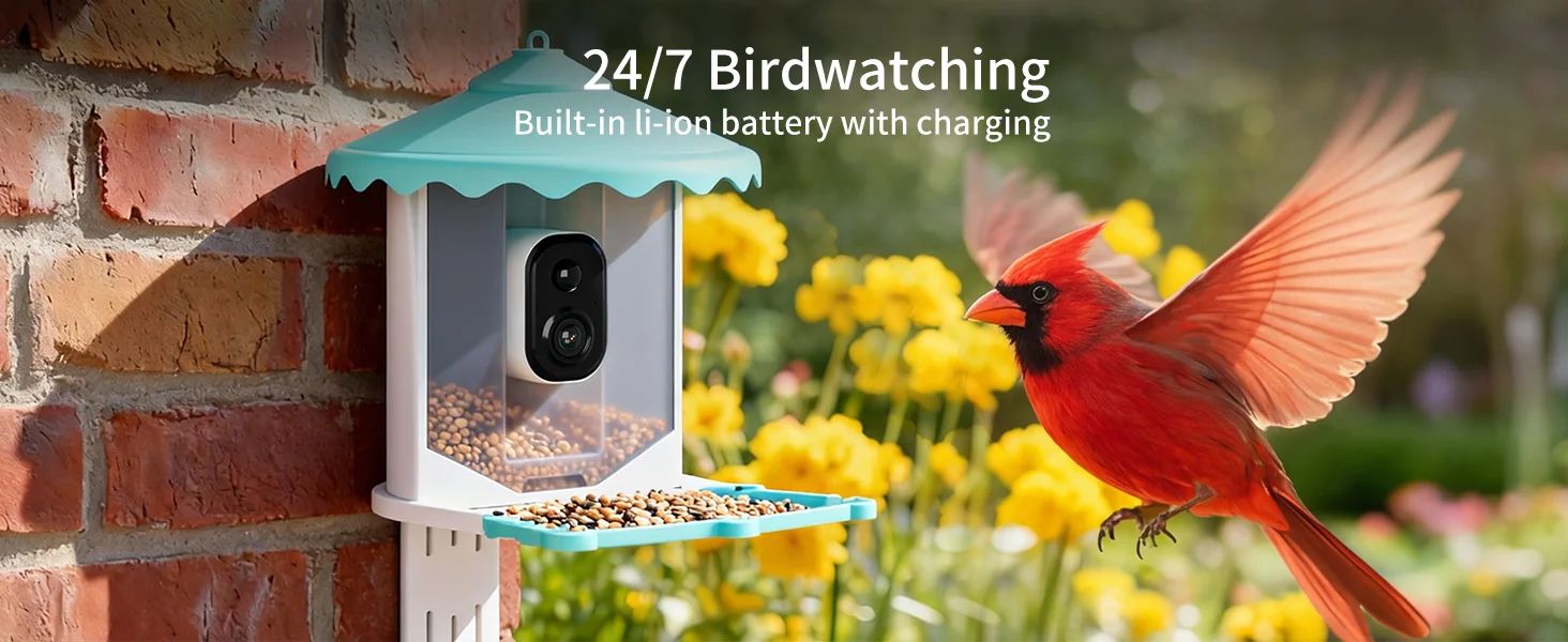 3MP Smart AI Intelligent Automatic Bird Feeder Solar product detail 7