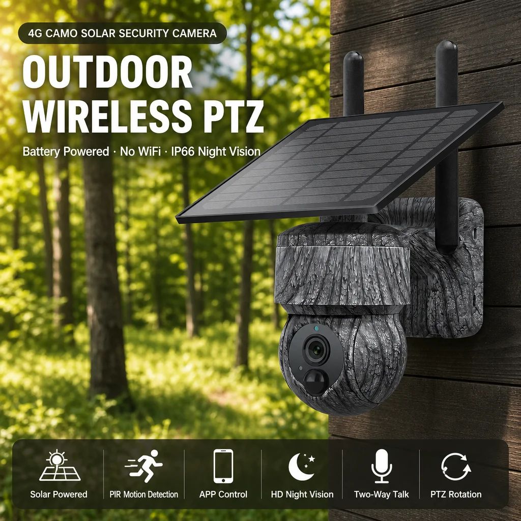4G Camo Solar Security Camera Outdoor Wireless PTZ MinMax Outdoors product detail image 2