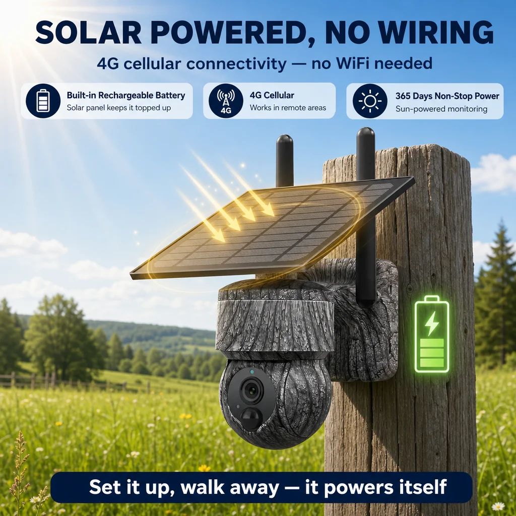 4G Camo Solar Security Camera Outdoor Wireless PTZ MinMax Outdoors product detail image 5