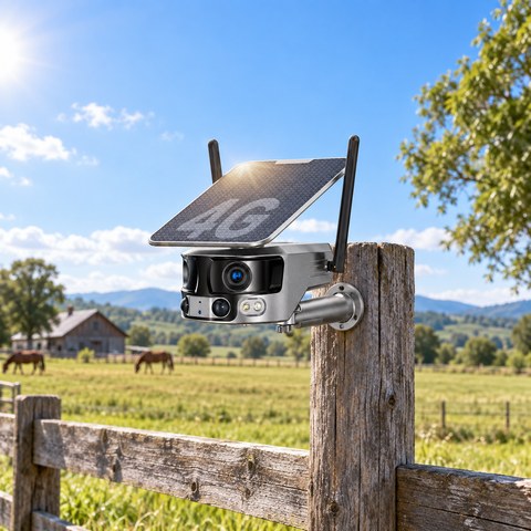 4G Outdoor Security Cameras equipment in a relevant outdoor setting