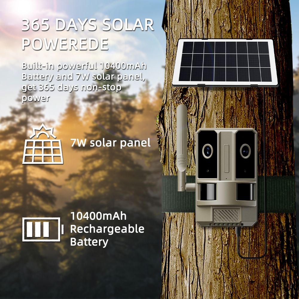 4G Solar Motion Activated Trail Camera 10400mAh 4MP MinMax Outdoors product detail image 4