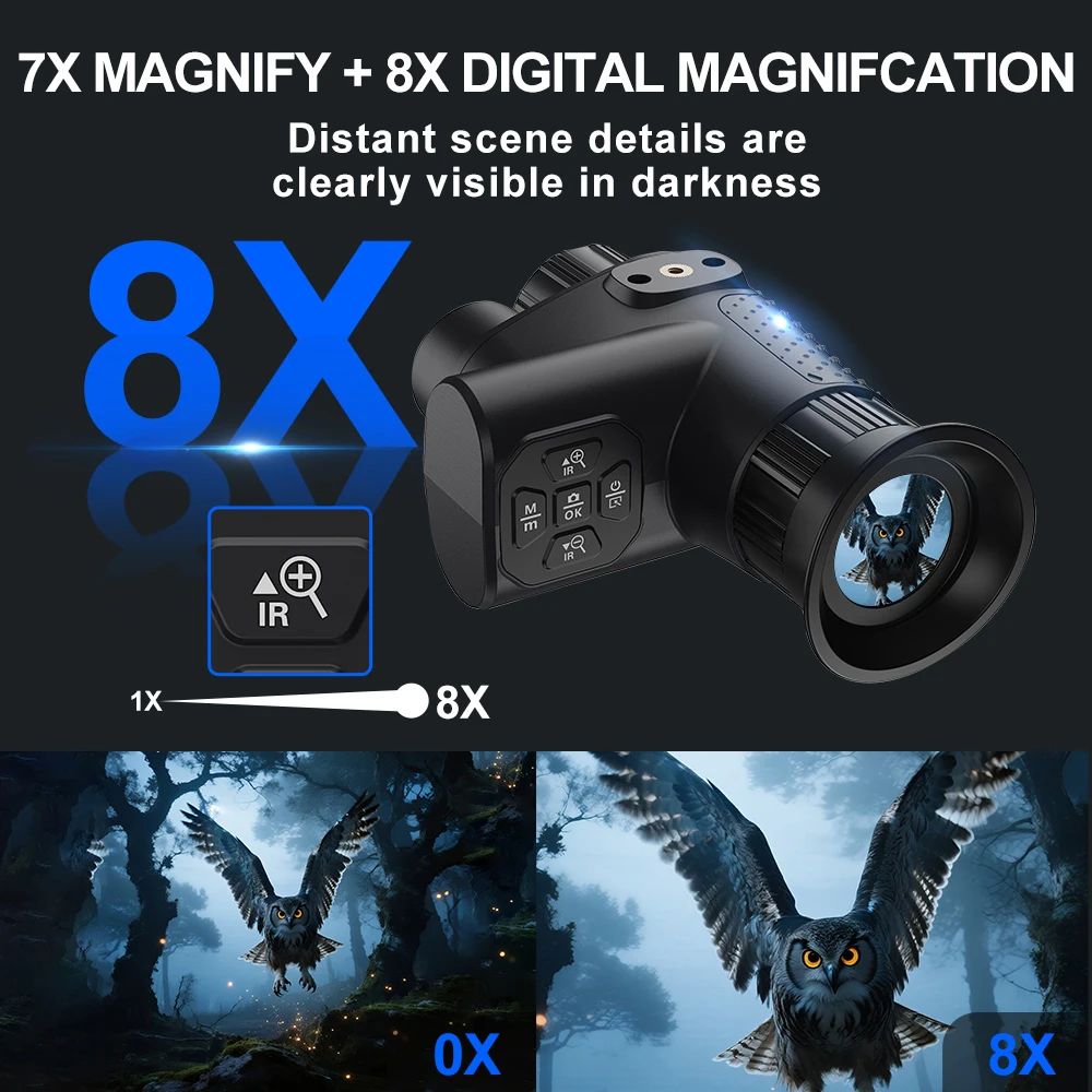 4K 36MP 400m Night IR Night Vision Monocular product detail 3