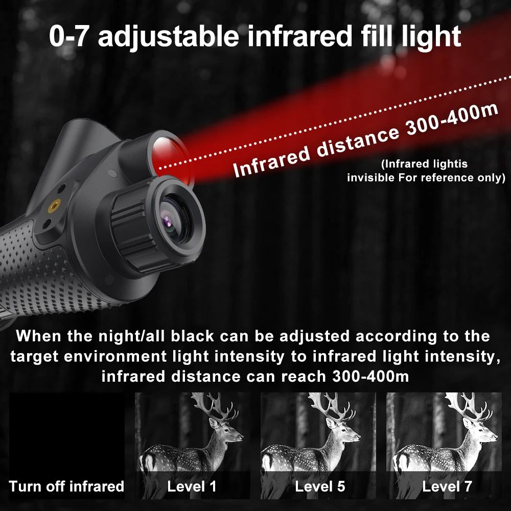 4K 36MP 400m Night IR Night Vision Monocular product detail 6