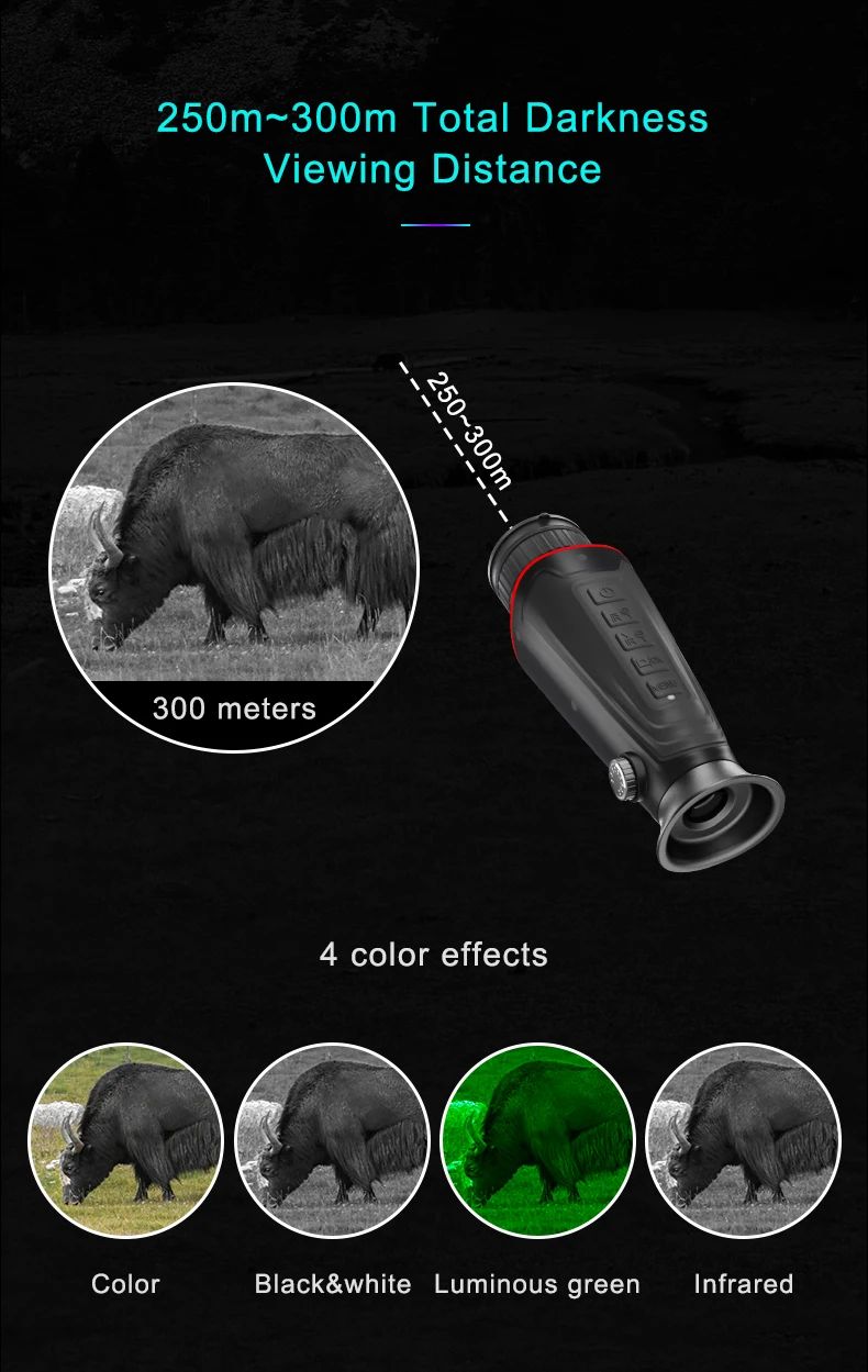 4K Digital Night Vision Monocular with Infrared Illuminator product detail 7