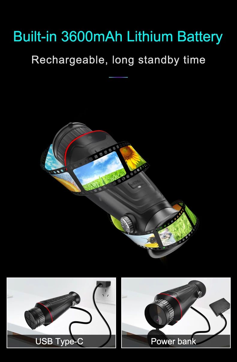 4K Digital Night Vision Monocular with Infrared Illuminator product detail 11