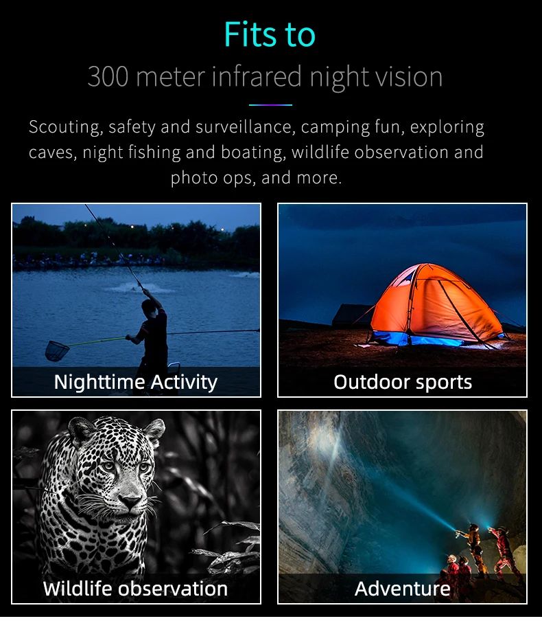 4K Digital Night Vision Monocular with Infrared Illuminator product detail 12
