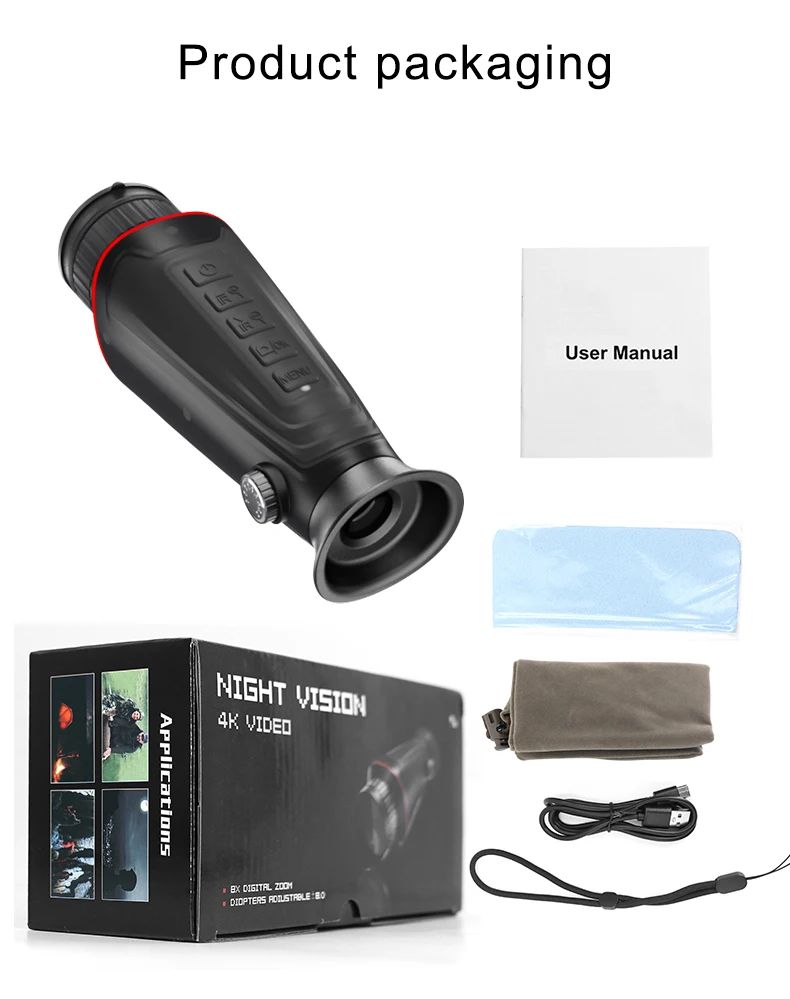 4K Digital Night Vision Monocular with Infrared Illuminator product detail 13