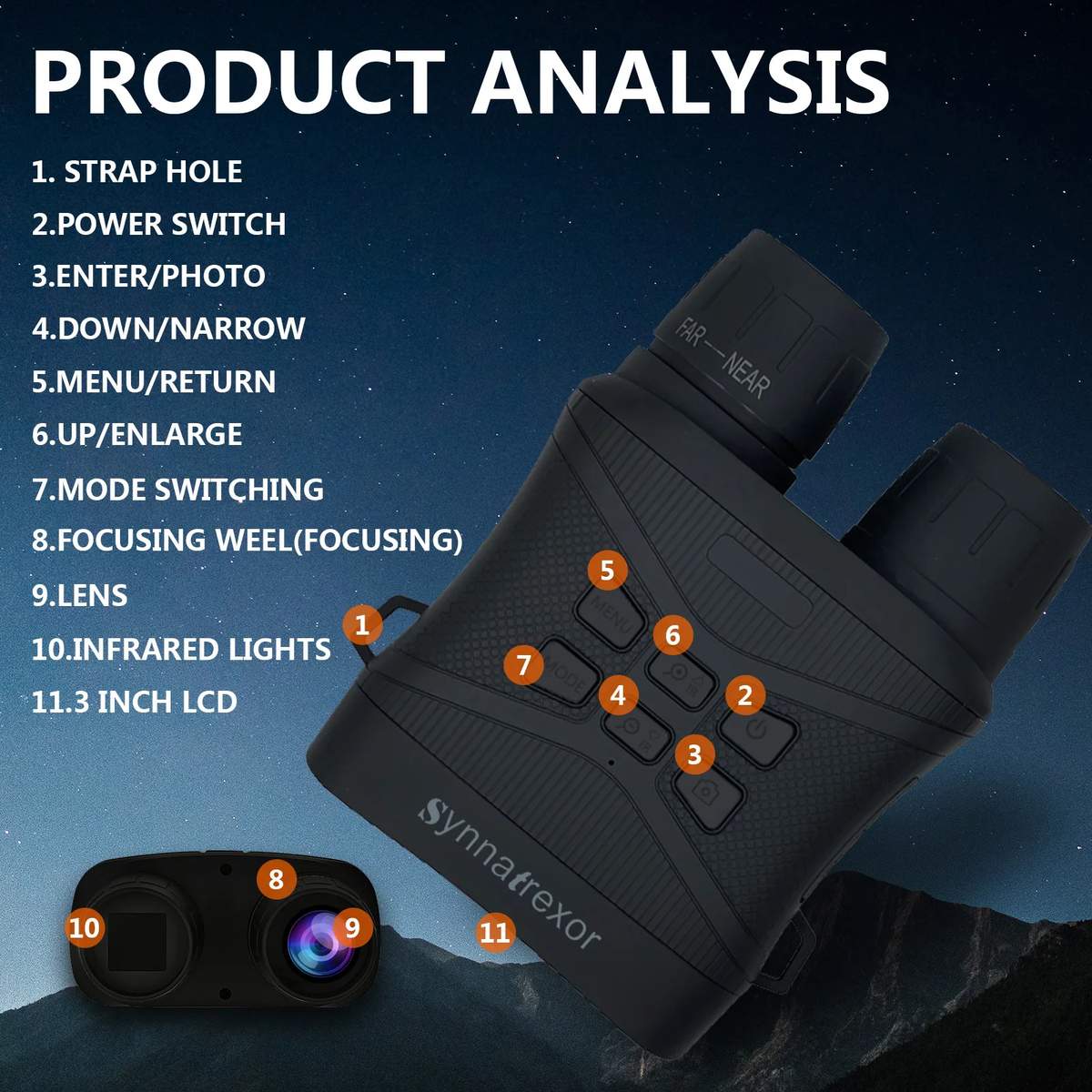 4K Long Distance Night Vision Device Tactical Helmet product detail 2