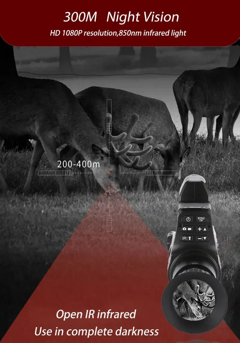 4X Zoom High Definition Night Vision Monocular Video product detail 3
