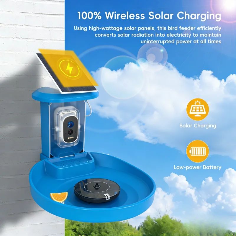 5MP Solar AI Smart Bird Feeder Camera IP65 product detail 7